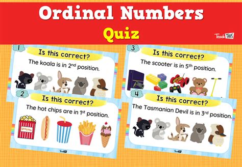 Ordinal numbers practice game .
